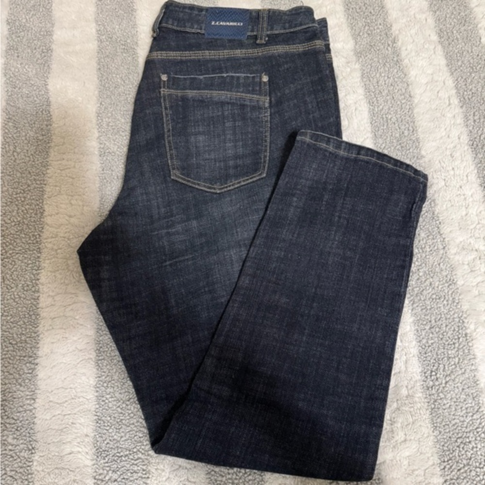 Z. Cavaricci Size 22 Dark Wash High-Rise Slim Leg Jeans w/31" Inseam - VTG